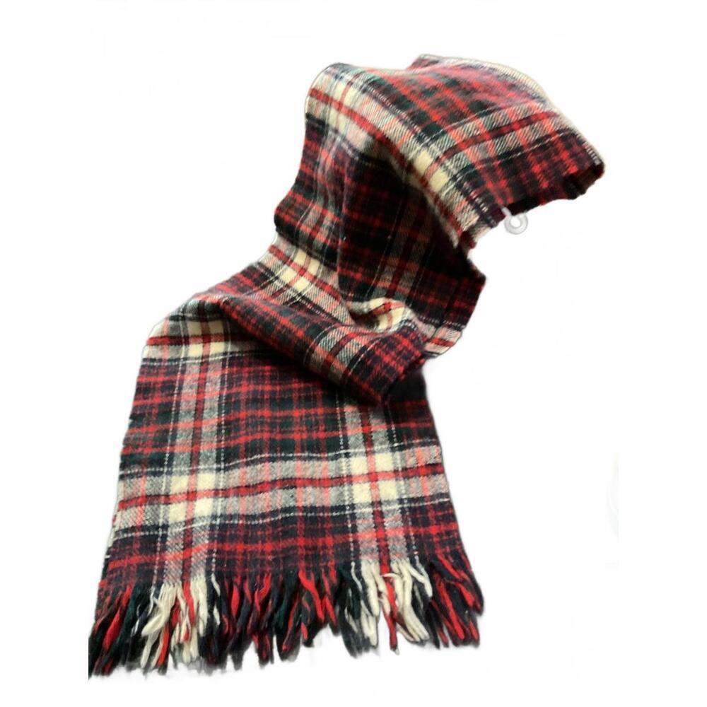Vintage Johnstons of Elgin Wool Macdonald Tartan Scarf (Strawbridge &Clothier)